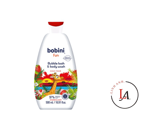 Gel tắm Bobini trẻ em 500ml tạo bọt